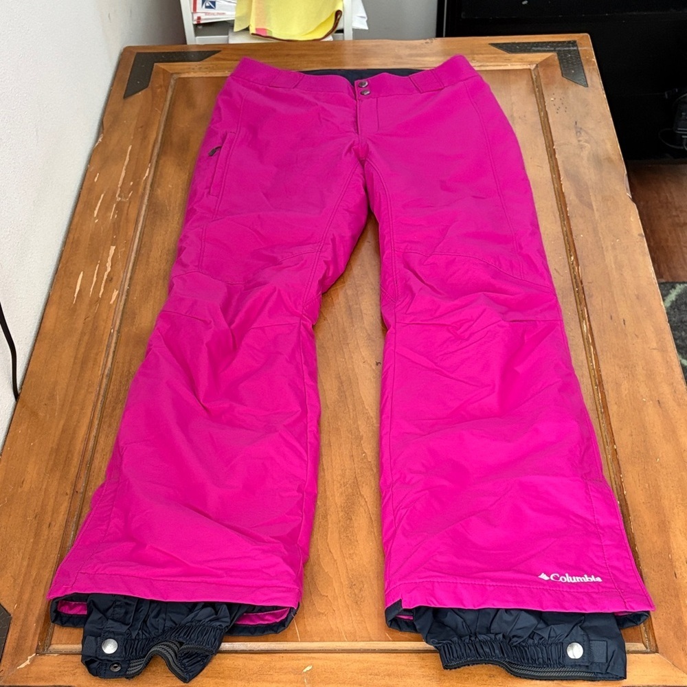 Columbia OmniTech Fuchsia Ski Snowboarding Pants Size Small